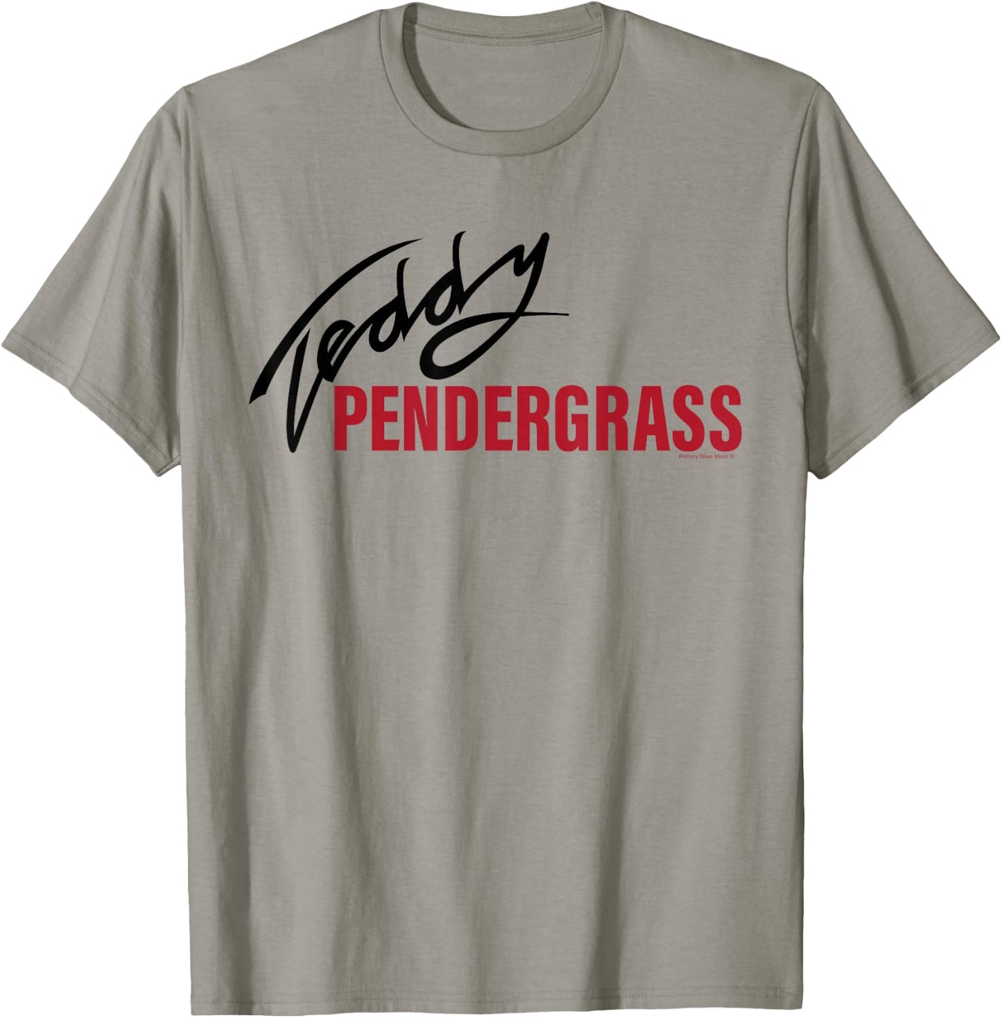 Official Teddy Pendergrass Signature Red on Black T-Shirt - T-Shirt | Sand