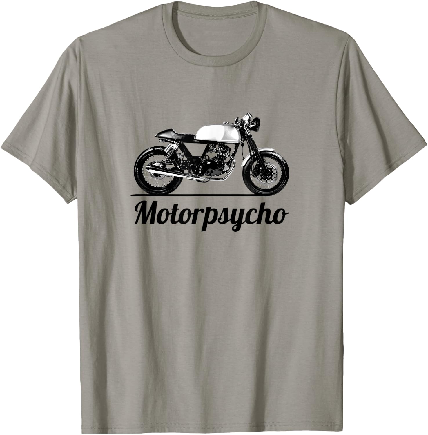 Motorpsycho Motorcycle Cafe Racer Biker Vintage Car Gift T-Shirt - T-Shirt | Sand