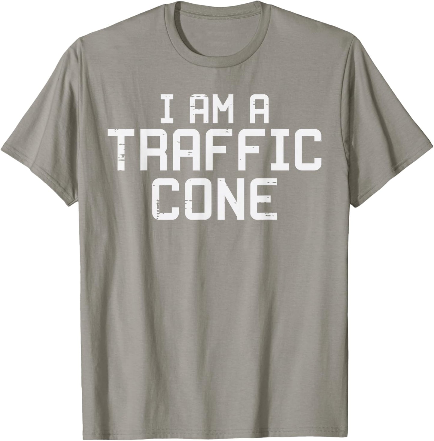 Im A Traffic Cone Funny Halloween Costume Men Women Kids T-Shirt - T-Shirt | Sand