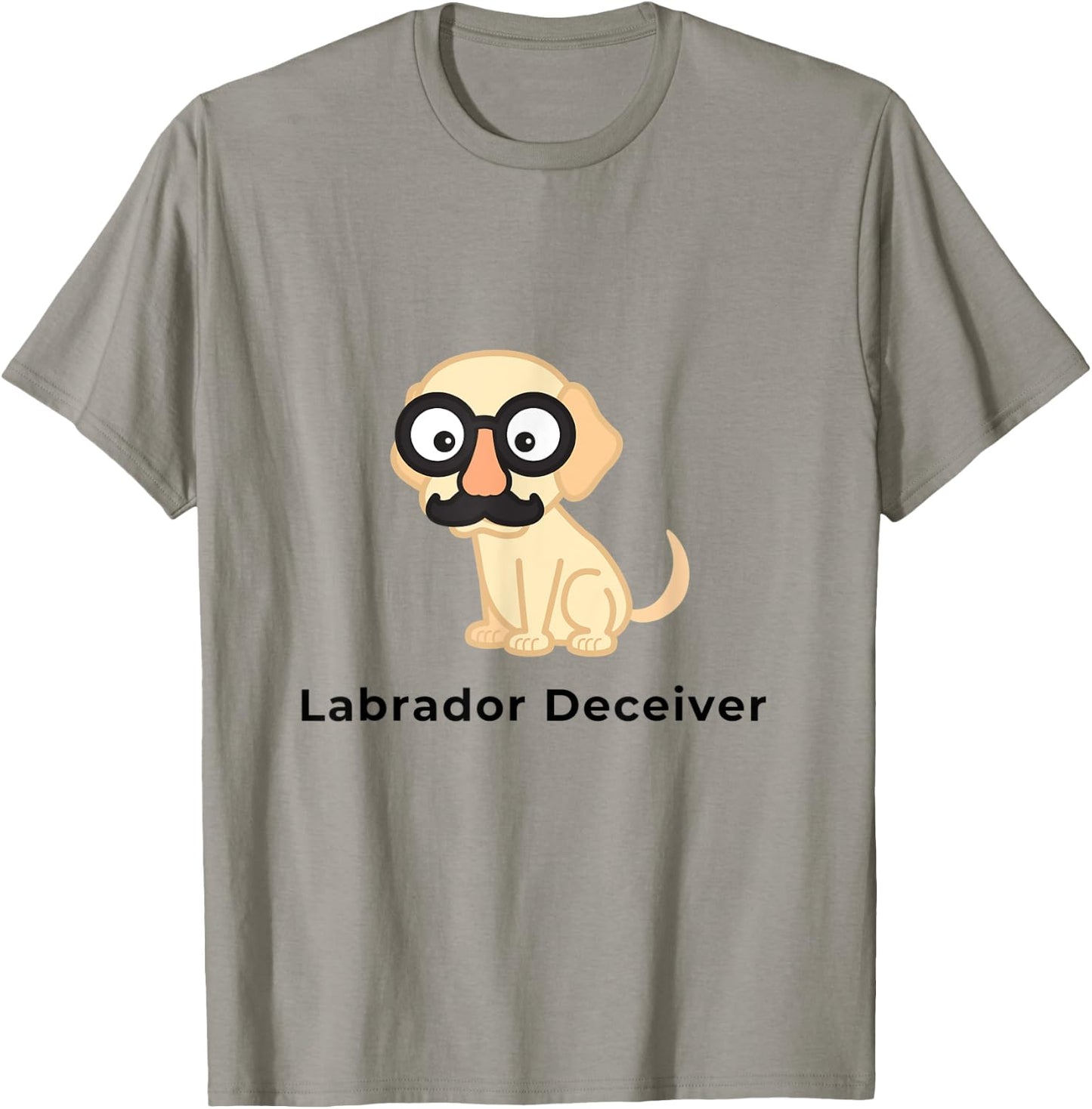 Labrador Deceiver Funny Dog Men Women Kids T-Shirt - T-Shirt | Sand