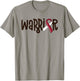 Oral Cancer Warrior Head And Neck Cancer Burgundy Ribbon T-Shirt - T-Shirt | Sand