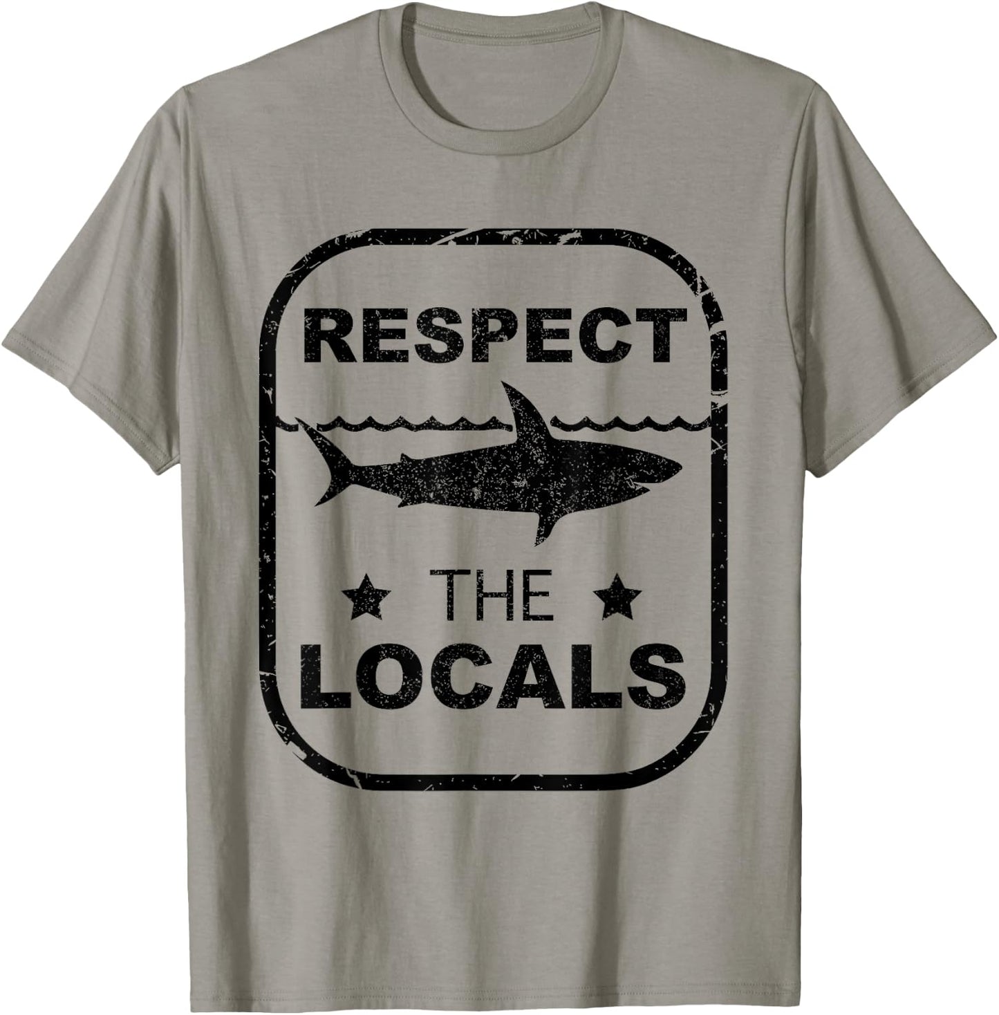 FANNY Respect The Locals design for shark LOVERS. T-Shirt - T-Shirt | Sand