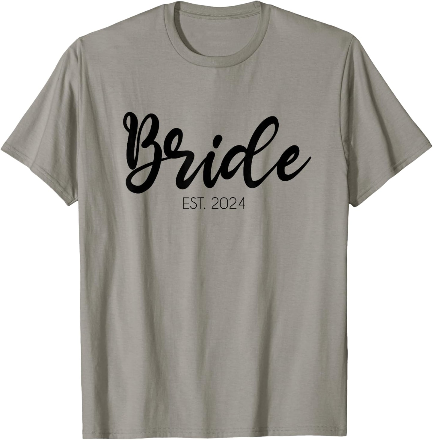 Wedding Matching Gifts Bride Est. 2024 Bridal Gift T-Shirt - T-Shirt | Sand