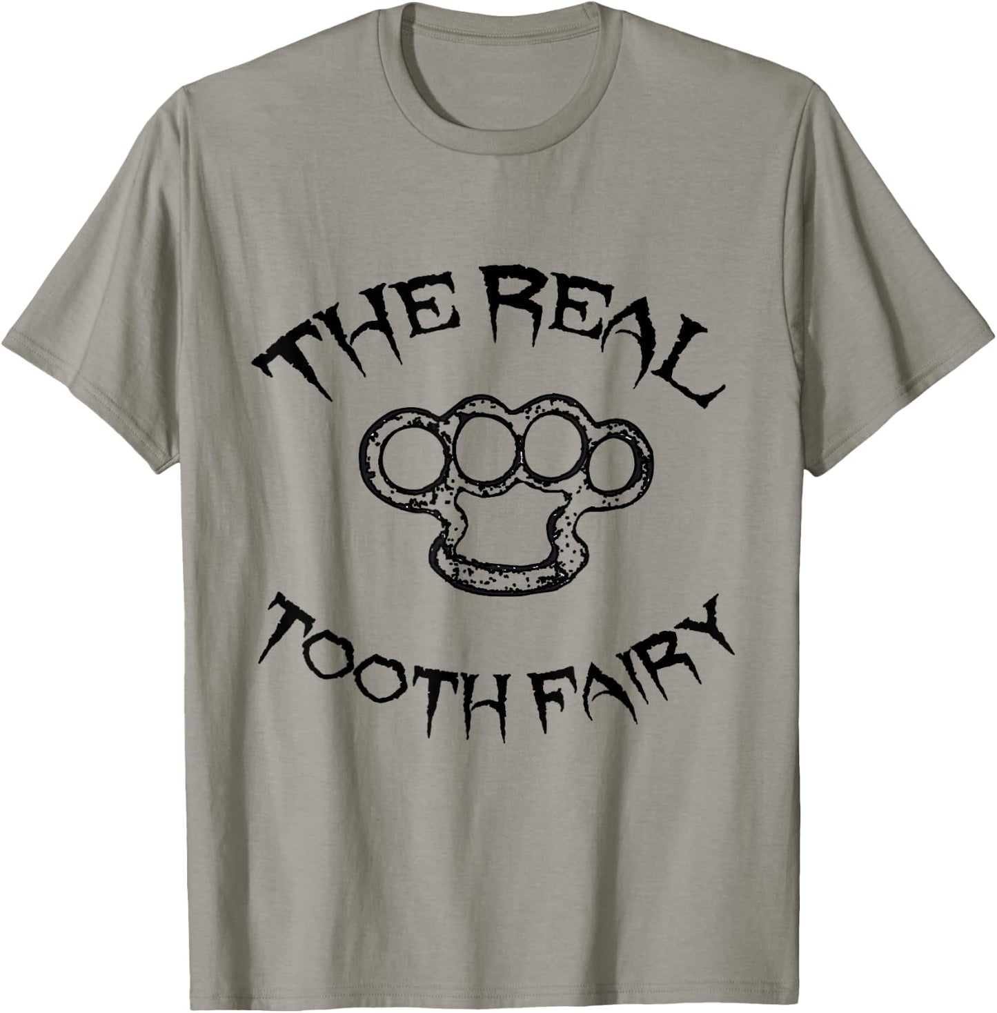 Funny Tooth Fairy Shirts And Gifts Cool Tooth Fairy Brass Knuckles Halloween T-Shirt - T-Shirt | Sand