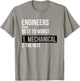 Engineers From Best To Worst Mechanical Engineering T-Shirt - T-Shirt | Sand