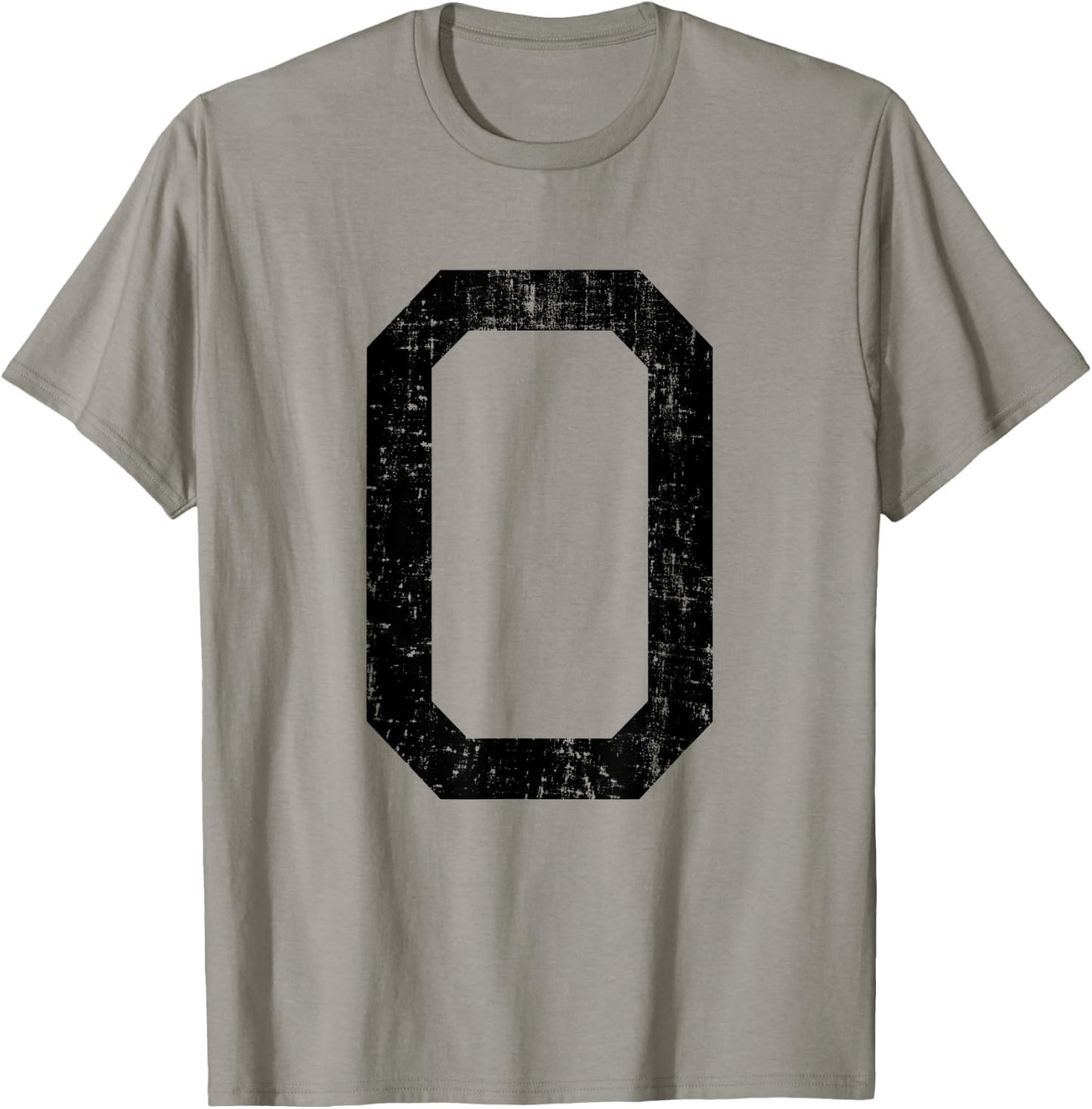 Letter O Capital Alphabet Initial School College Varsity T-Shirt - T-Shirt | Sand