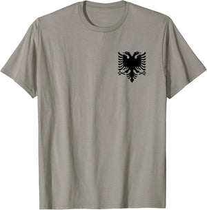 Albanian Flag Shqip Shqiponja Albanian Eagle Albania T-Shirt - T-Shirt | Sand