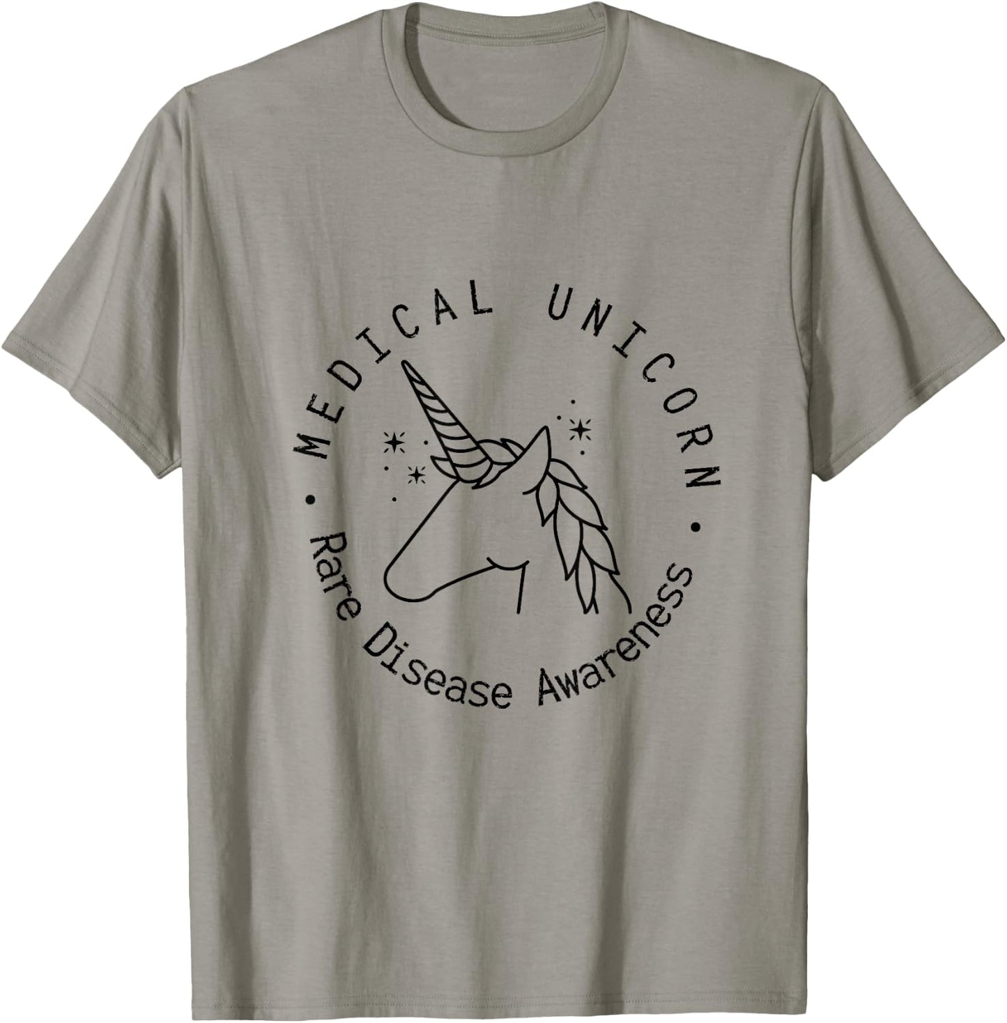 Medical Unicorn Rare Disease Awareness EDS Chronic Illness T-Shirt - T-Shirt | Sand