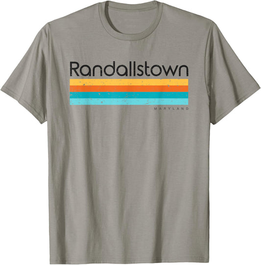 Vintage Randallstown Maryland MD Retro Design T-Shirt - T-Shirt | Sand