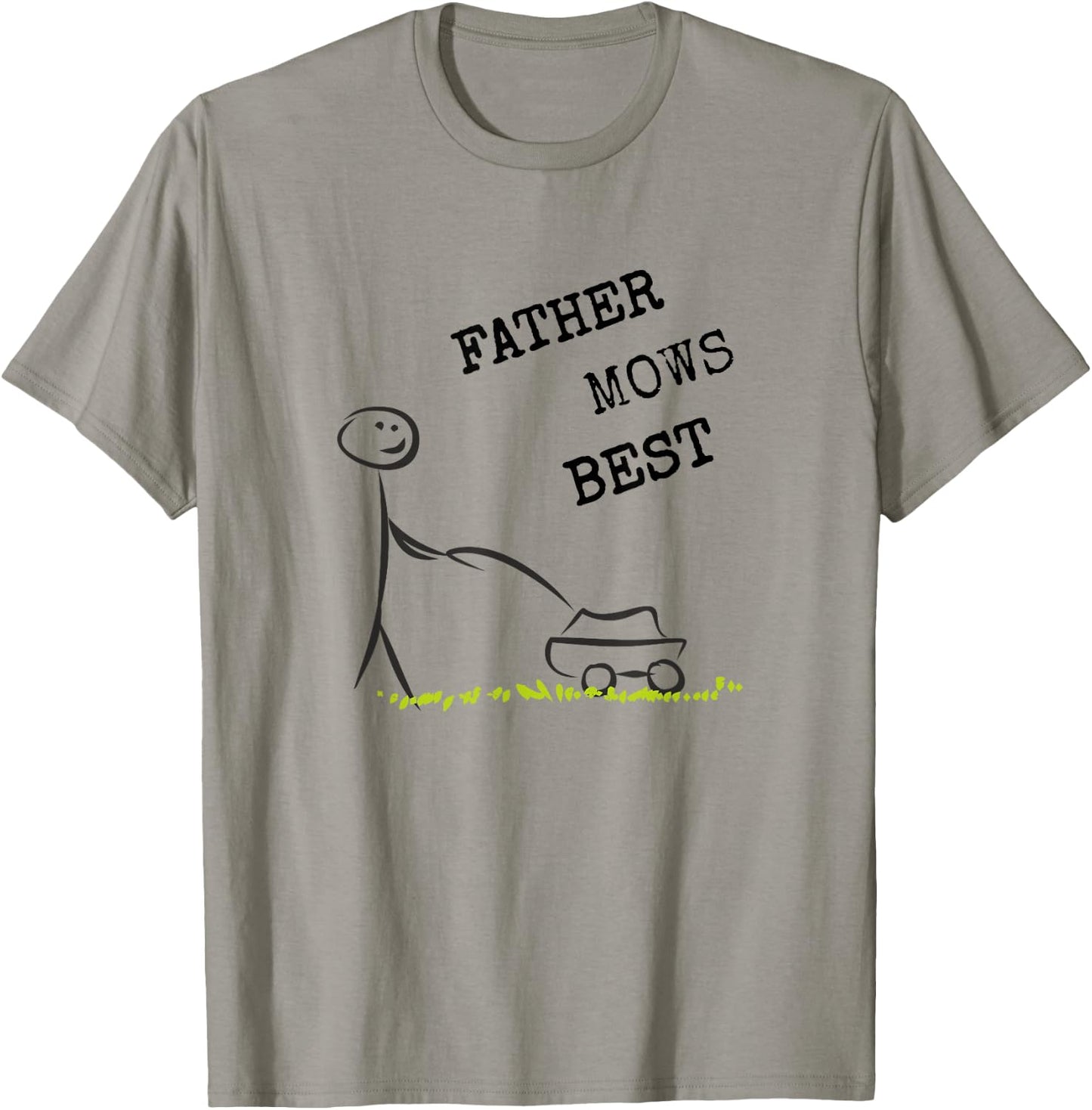 Father Mows Best T Shirt T-Shirt - T-Shirt | Sand