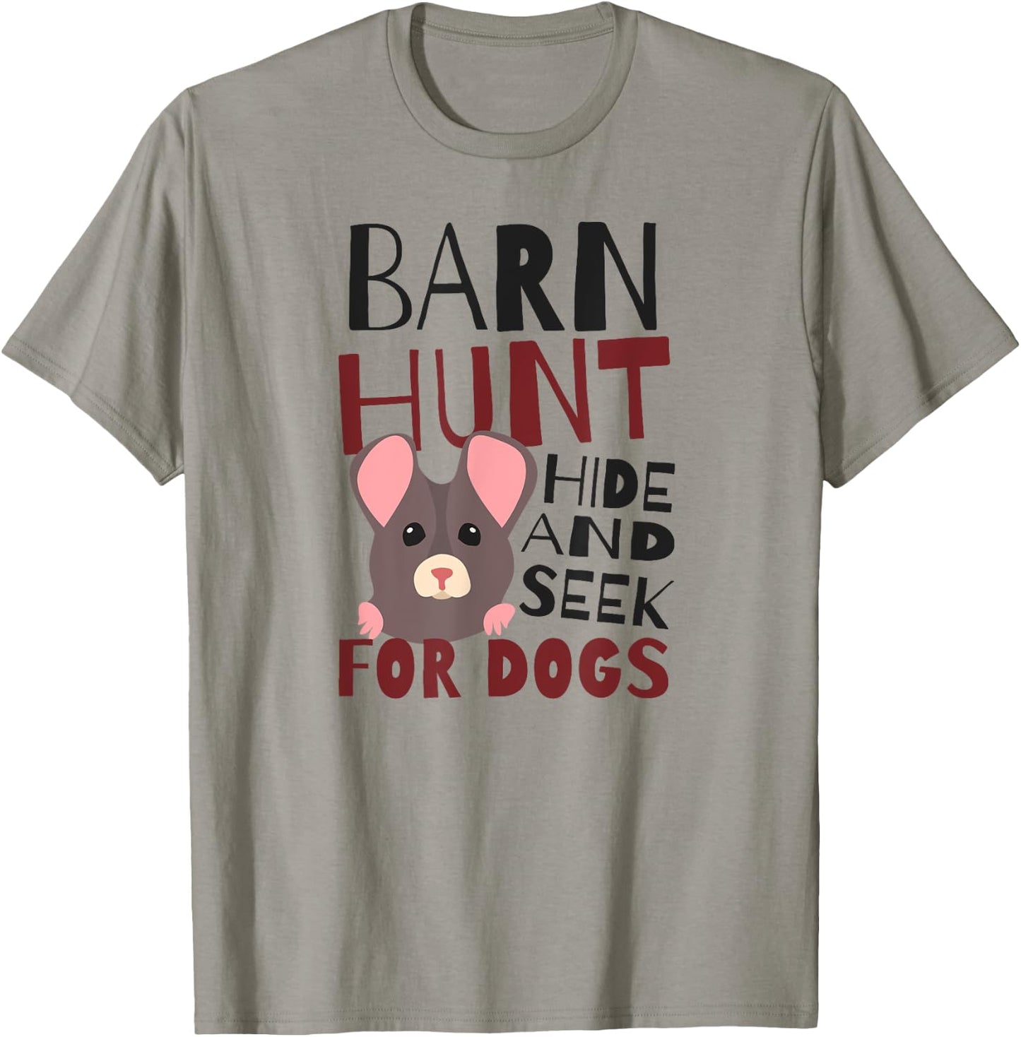 Barn Hunt Hide And Seek Design Barn Hunt T-Shirt - T-Shirt | Sand