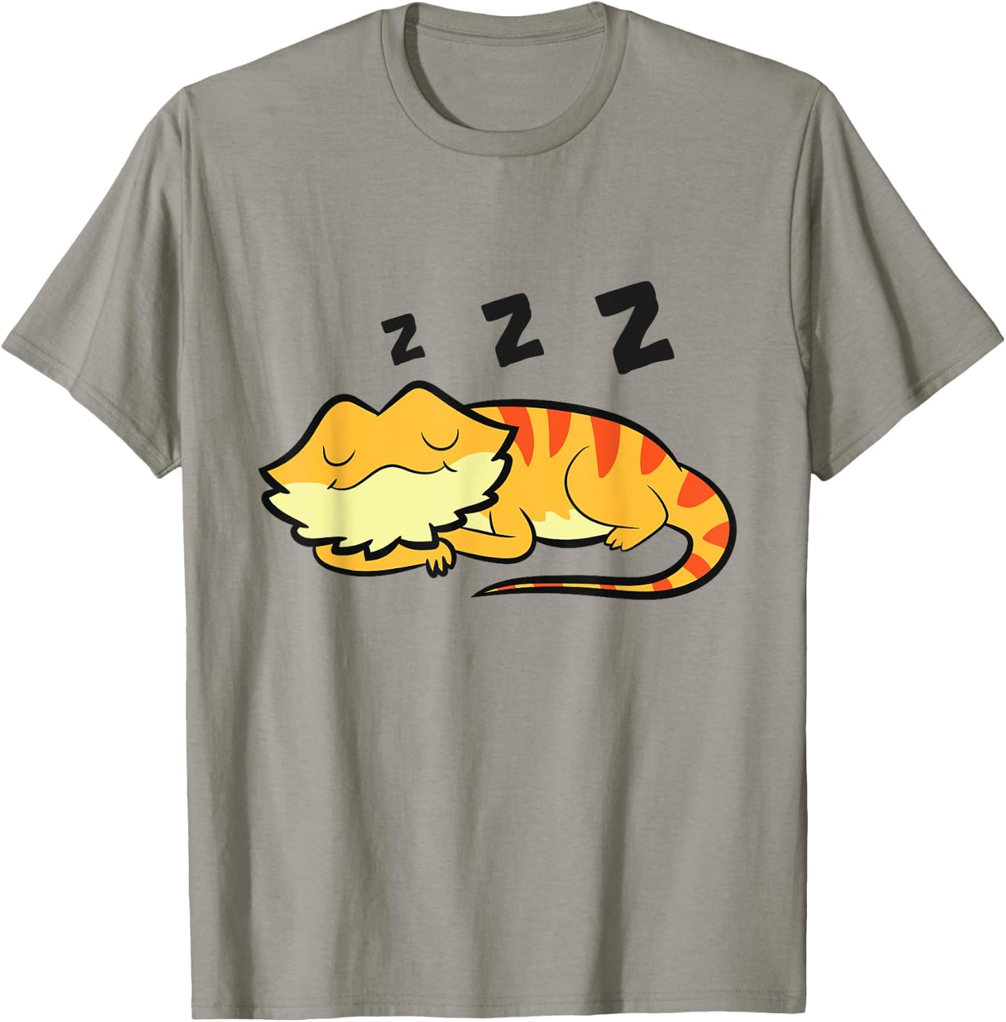 Bearded Dragon Pajama Reptile Lizard Sleeping Bearded Dragon T-Shirt - T-Shirt | Sand