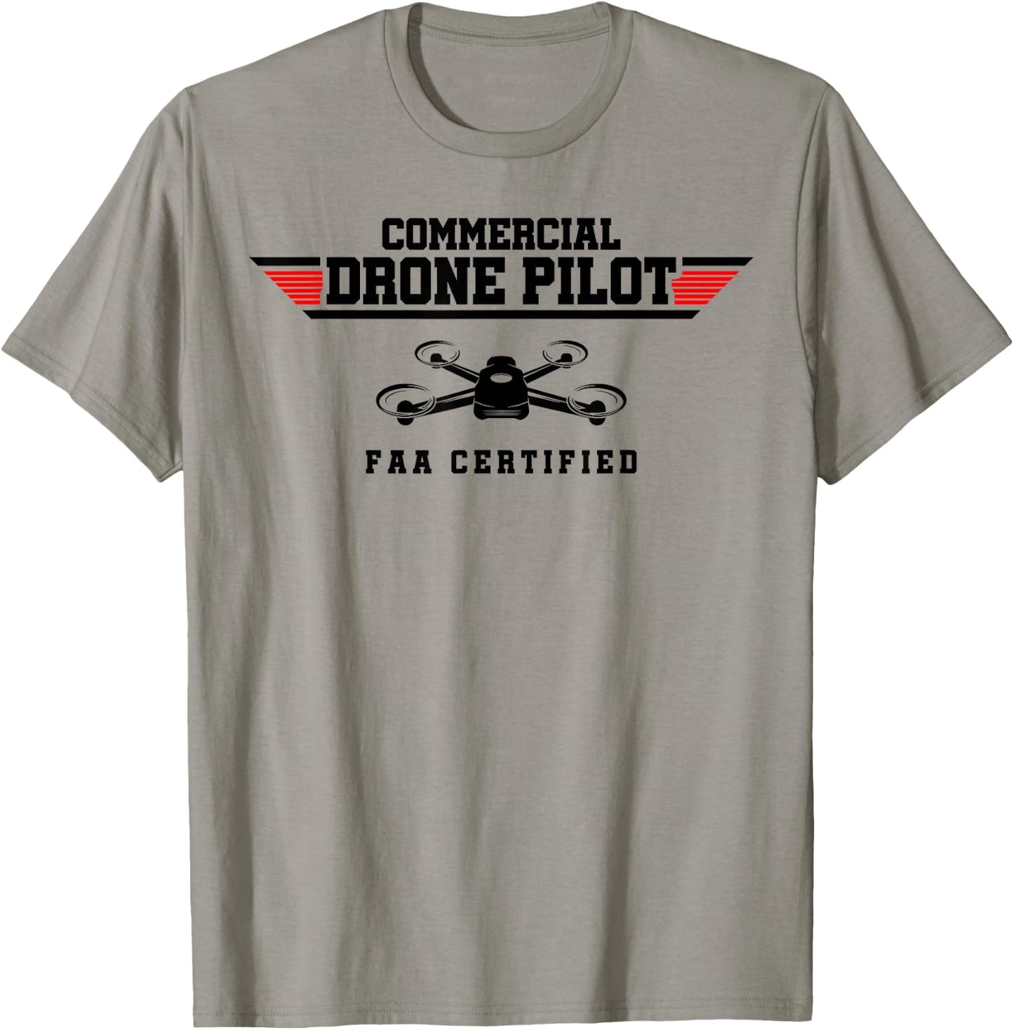 Commercial Drone Pilot FAA Certified Drone Pilot Drone RC T-Shirt - T-Shirt | Sand