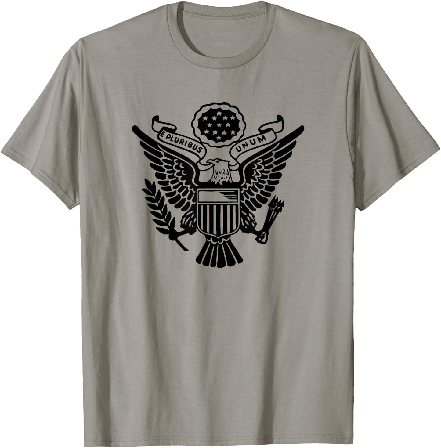 E Pluribus Unum US Eagle Crest T-Shirt - T-Shirt | Sand