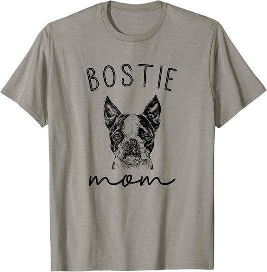 Bostie Mom Boston Terrier Dog Mother T-Shirt - T-Shirt | Sand