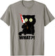 cat what funny scary black cat halloween with bloody knife Men Women T-Shirt - T-Shirt | Sand