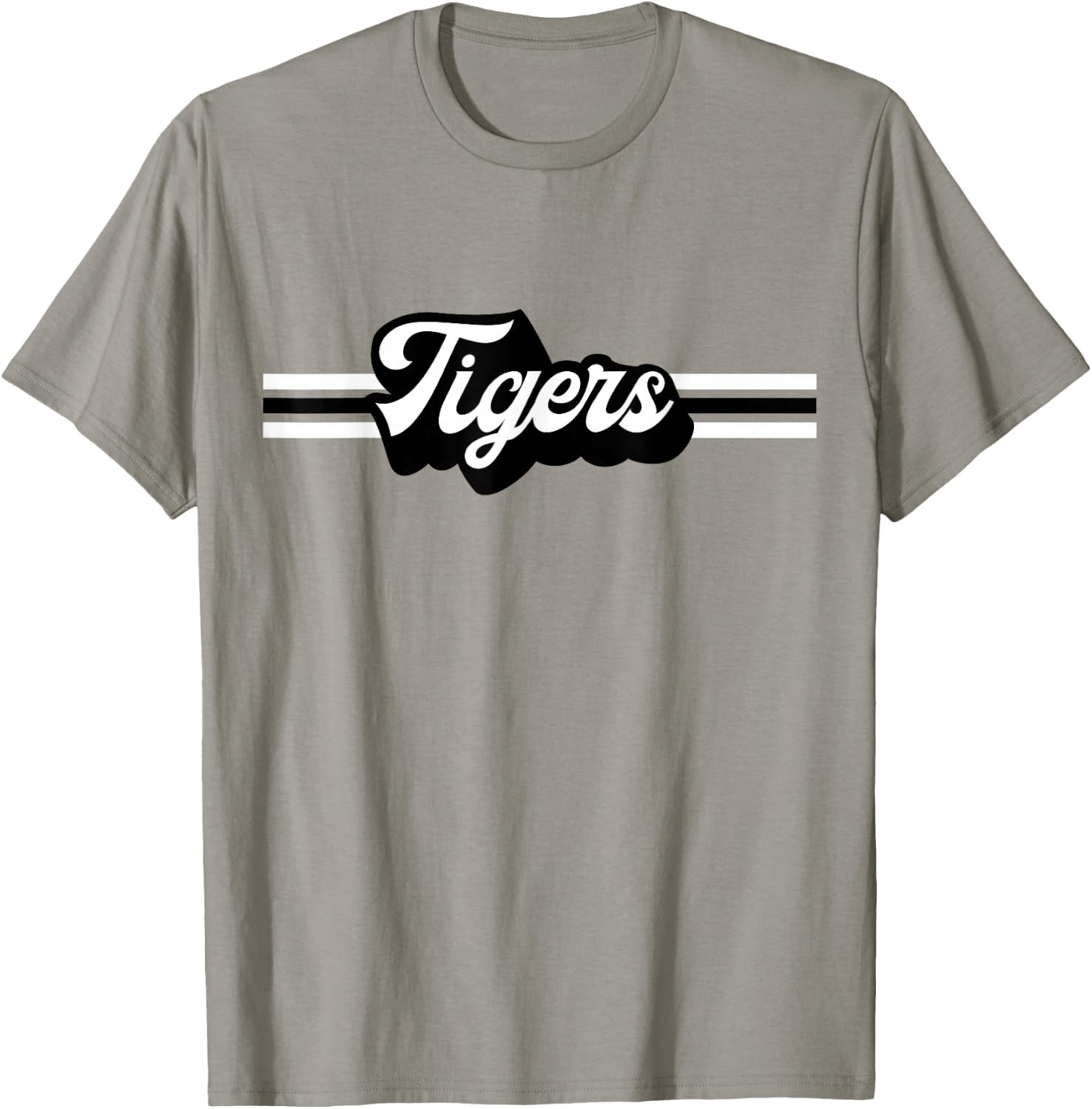 Retro Tigers Mascot, School Spirit, Tiger Sports T-Shirt - T-Shirt | Sand