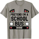 Pretend I'm a School Bus Funny Lazy Halloween Costume T-Shirt - T-Shirt | Sand