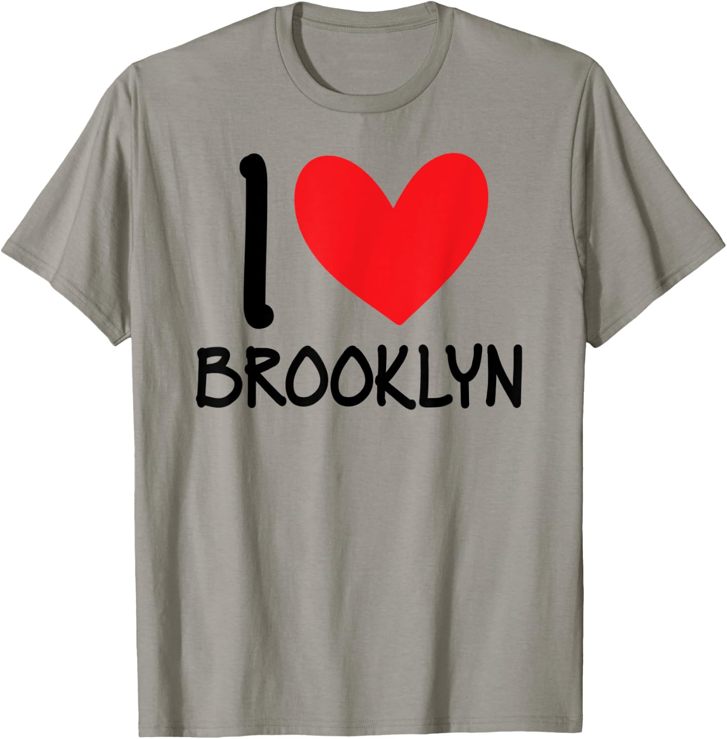 I Love Brooklyn Name Personalized Girl Woman BFF Heart T-Shirt - T-Shirt | Sand