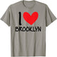 I Love Brooklyn Name Personalized Girl Woman BFF Heart T-Shirt - T-Shirt | Sand