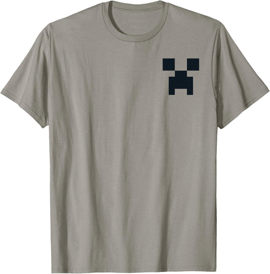 Minecraft Creeper Pocket Size T-Shirt - T-Shirt | Sand