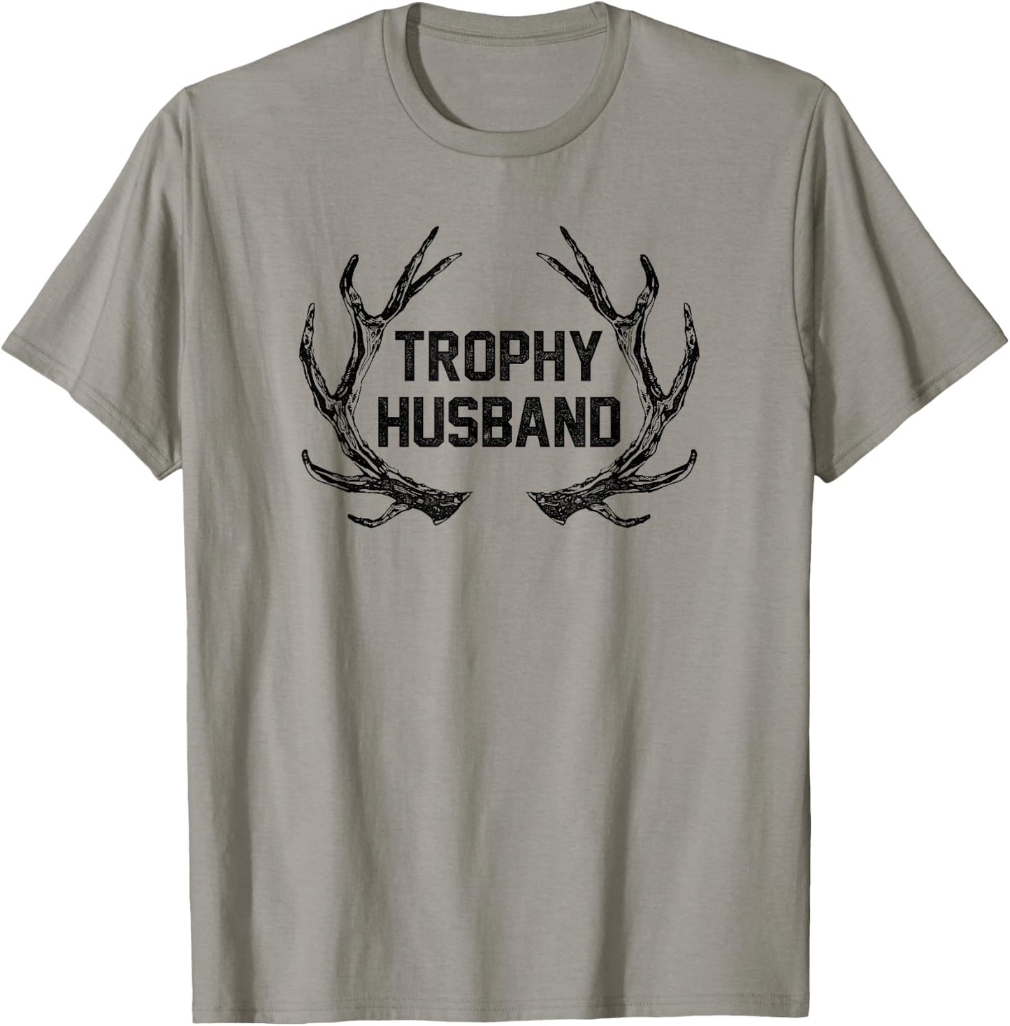 Trendy Trophy Husband Antler Logo T-Shirt - T-Shirt | Sand
