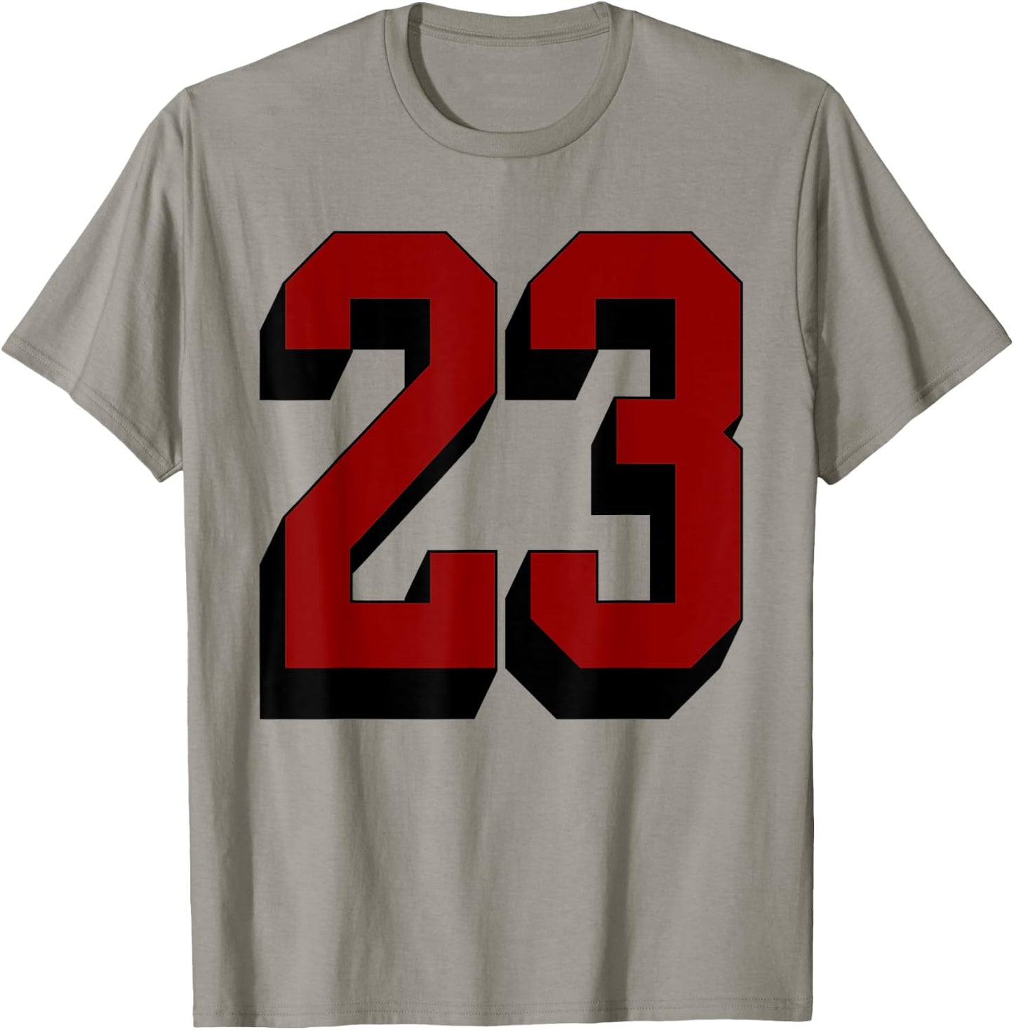 #23 Number 23 Varsity Fan Sports Team White Jersey T-Shirt - T-Shirt | Sand