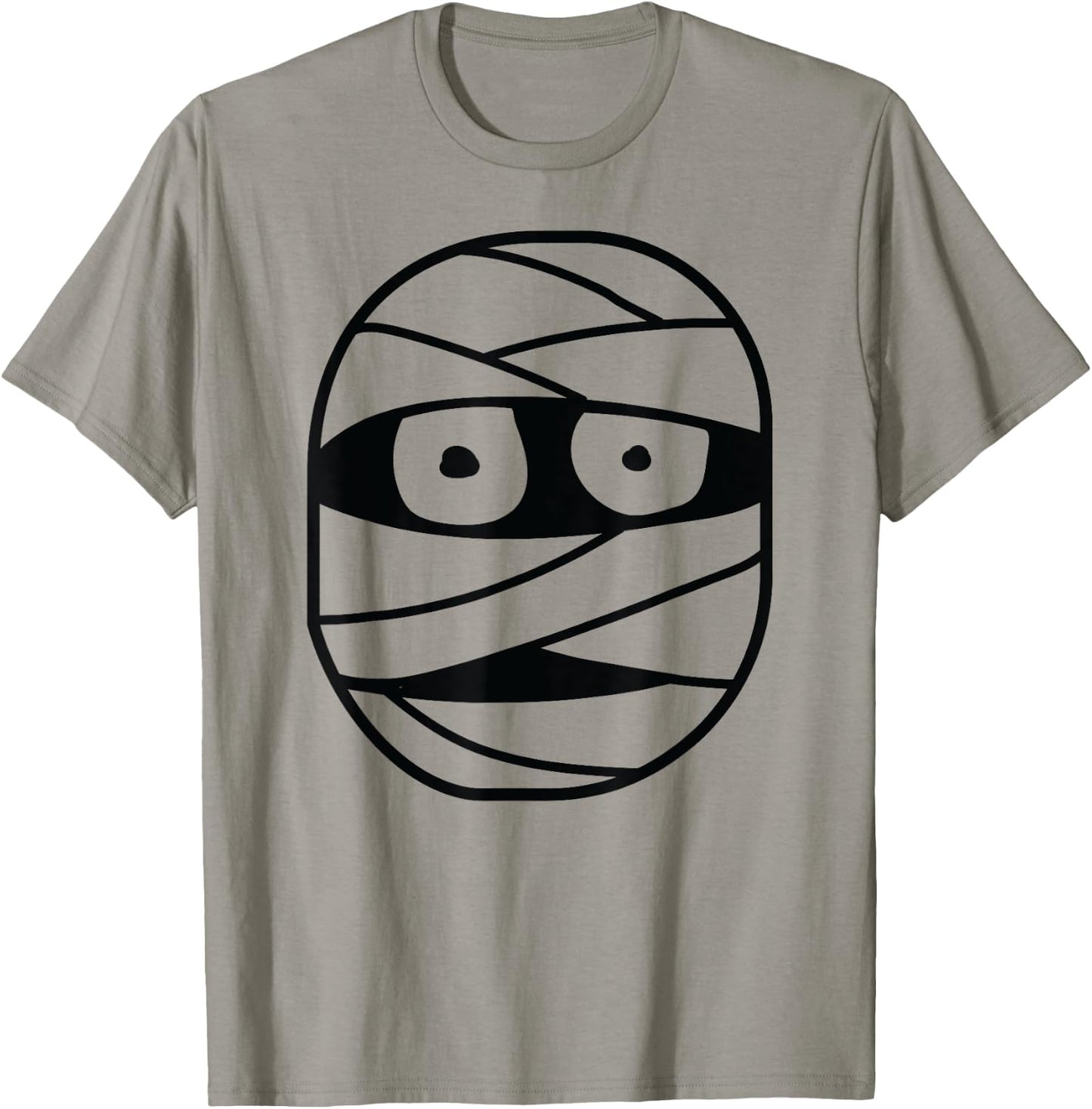 Halloween Mummy Face Costume Kids Men Women Boys Girls T-Shirt - T-Shirt | Sand