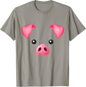 DIY Halloween Costume Pink Pig Costume for Kids Adults Shirt T-Shirt - T-Shirt | Sand