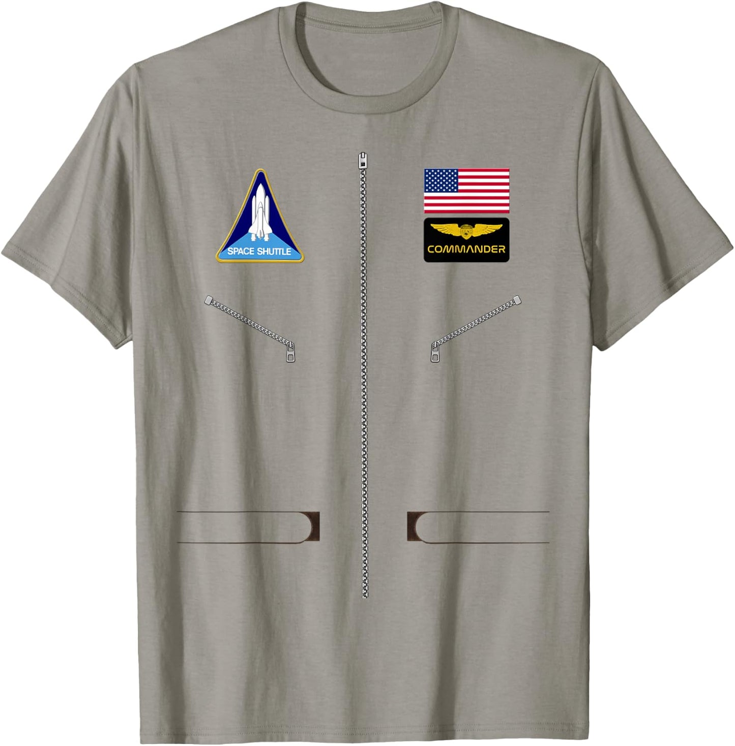 Astronaut Space Flight Suit Halloween Costume Birthday Gift T-Shirt - T-Shirt | Sand
