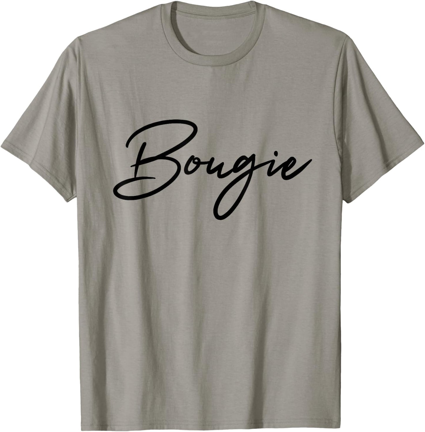 Bougie Script Glam Queen Arty Style Cute & Funny Bougie T-Shirt - T-Shirt | Sand