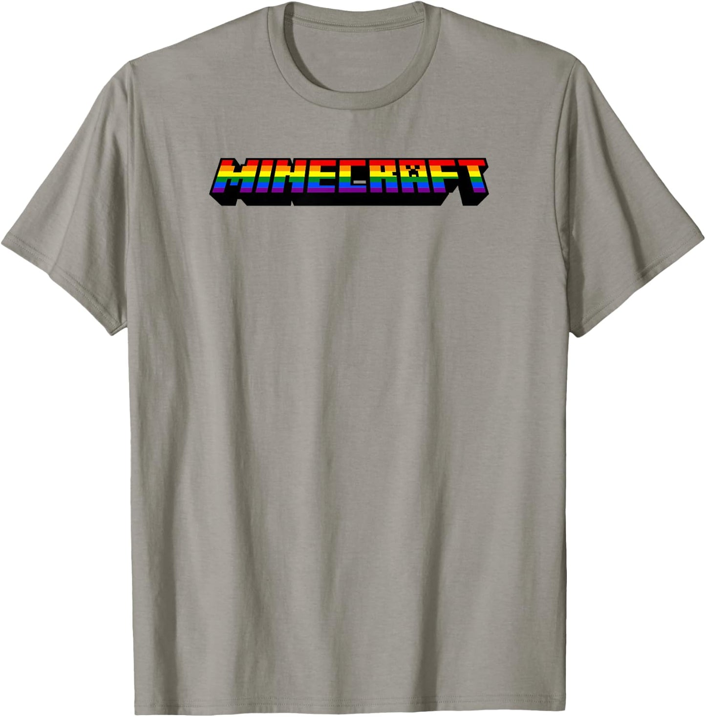 Minecraft Rainbow Logo T-Shirt - T-Shirt | Sand