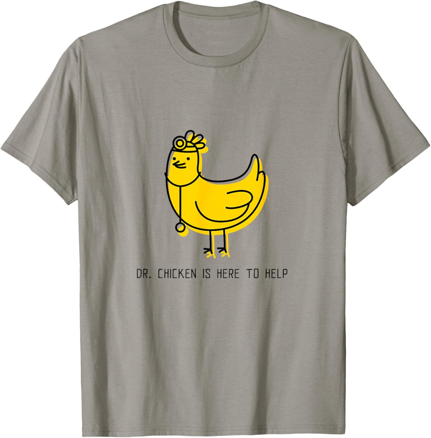 Doctor Chicken is Here to Help Print T-Shirt - T-Shirt | Sand