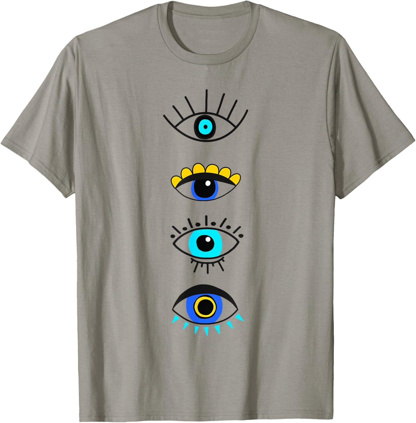Evil Eye Curse Protection Seeing Eyes Nazar Mati Evil Eye T-Shirt - T-Shirt | Sand