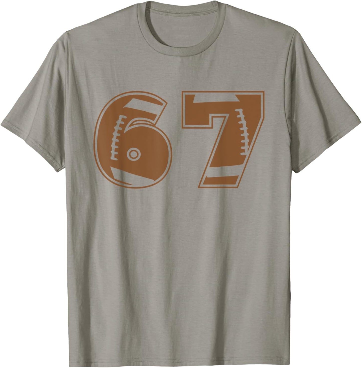 Football 67 Jersey Number T-Shirt - T-Shirt | Sand