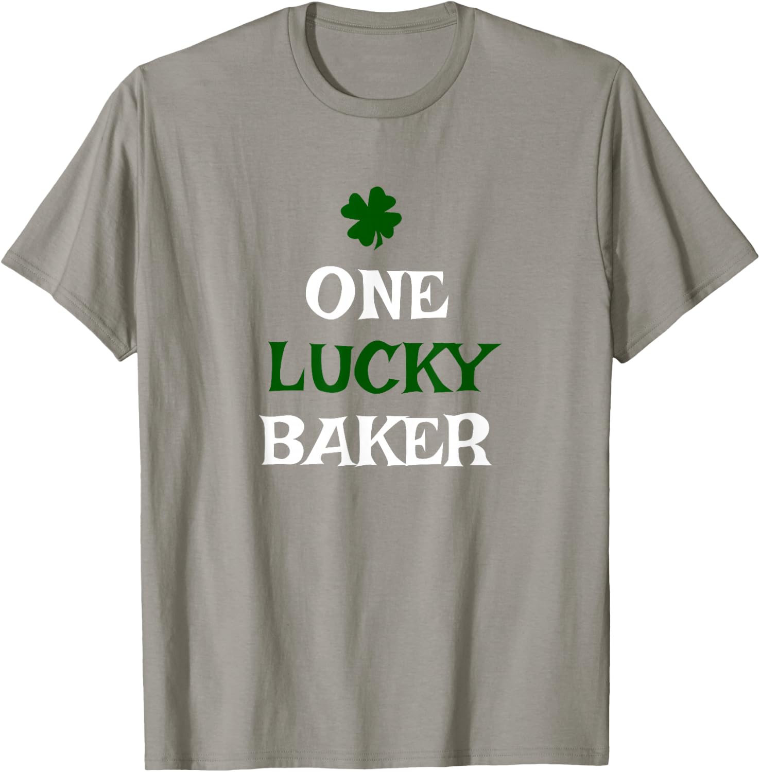 One Lucky Baker St. Patrick's Day Funny Irish Baking T-Shirt - T-Shirt | Sand