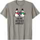 Funny Christmas funny Gym bodybuilding Workout Snowman xmas T-Shirt - T-Shirt | Sand