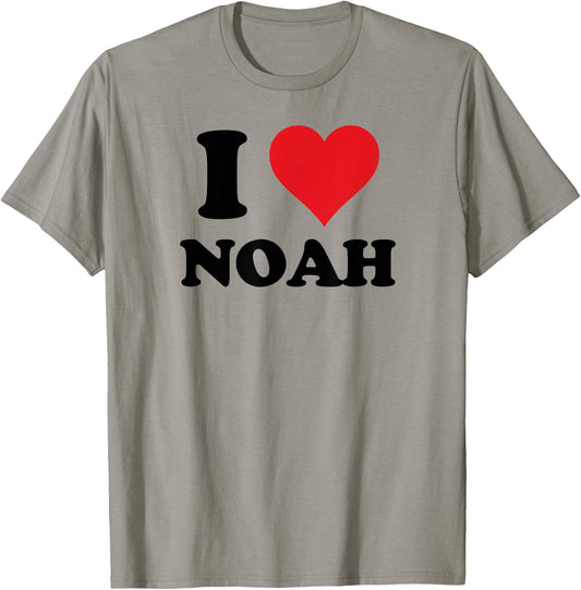 I Heart Noah First Name I Love Personalized Stuff T-Shirt - T-Shirt | Sand