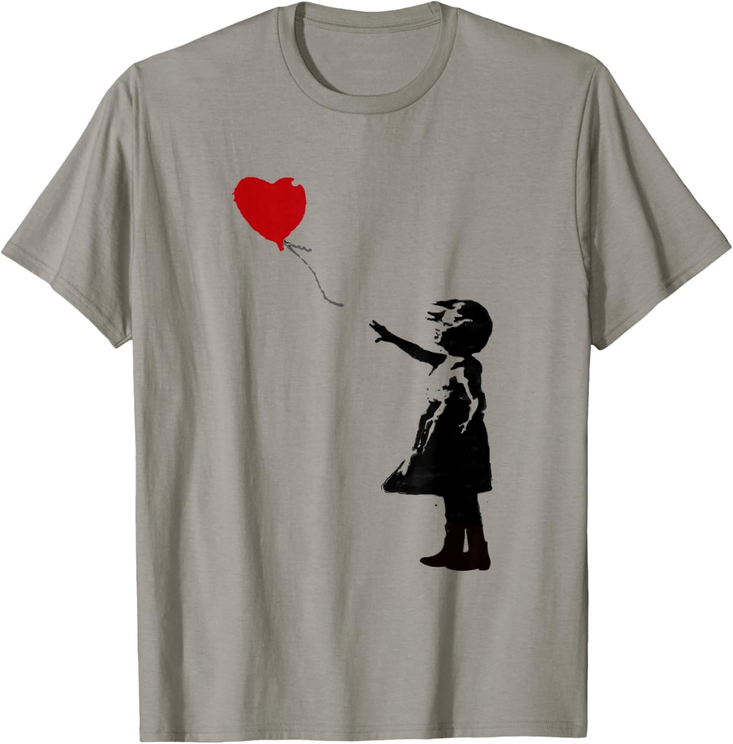 Heart Balloon Girl T-Shirt - T-Shirt | Sand