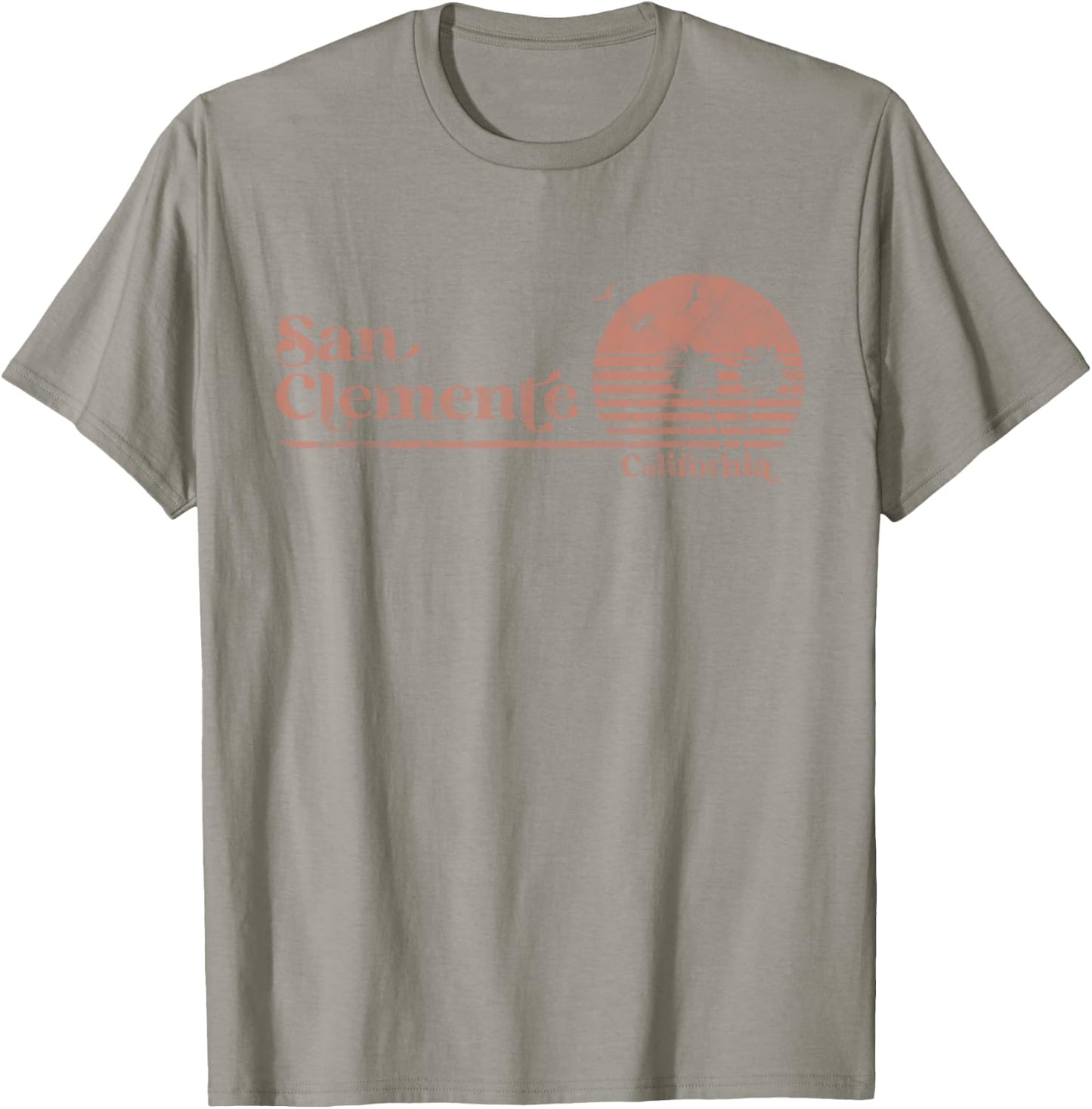Vintage San Clemente California Palm Trees CA Retro T-Shirt - T-Shirt | Sand