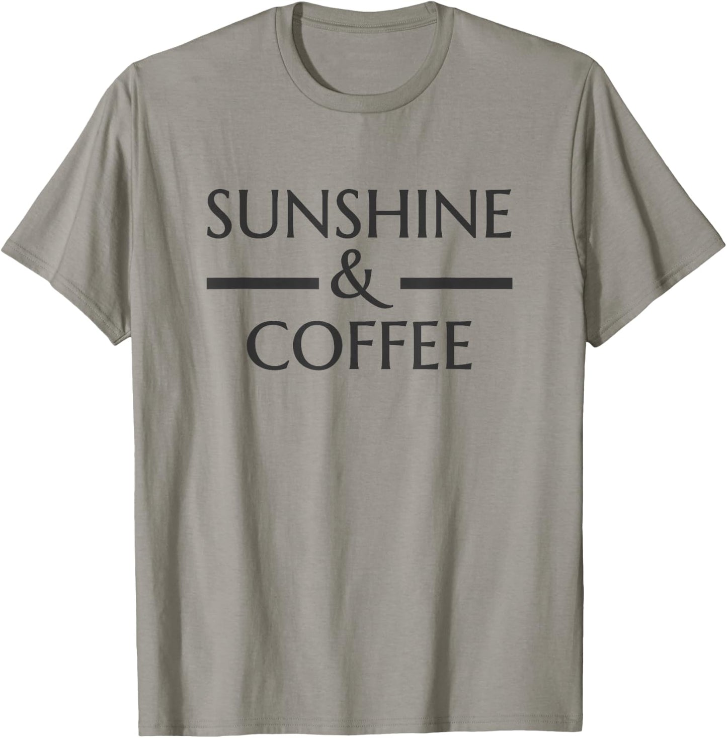 Sunshine and Coffee sthirt Graphic Gift Men Youth Women T-Shirt - T-Shirt | Sand