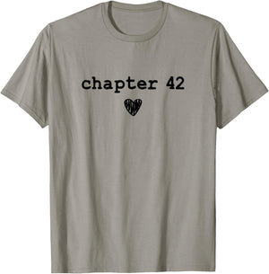Chapter 42 - Book Lovers Readers & Authors 42nd Birthday T-Shirt - T-Shirt | Sand