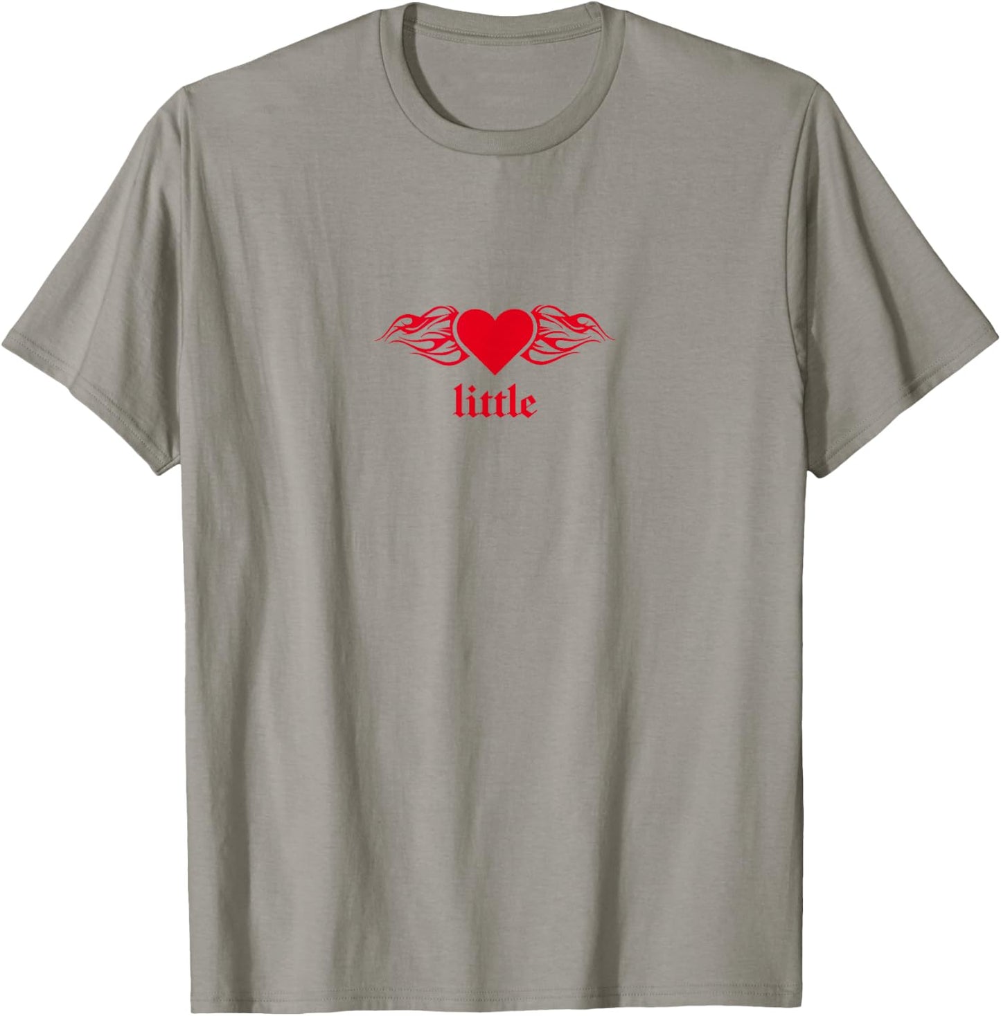 Heart Flames Big Little Sister Sorority Reveal for Little T-Shirt - T-Shirt | Sand