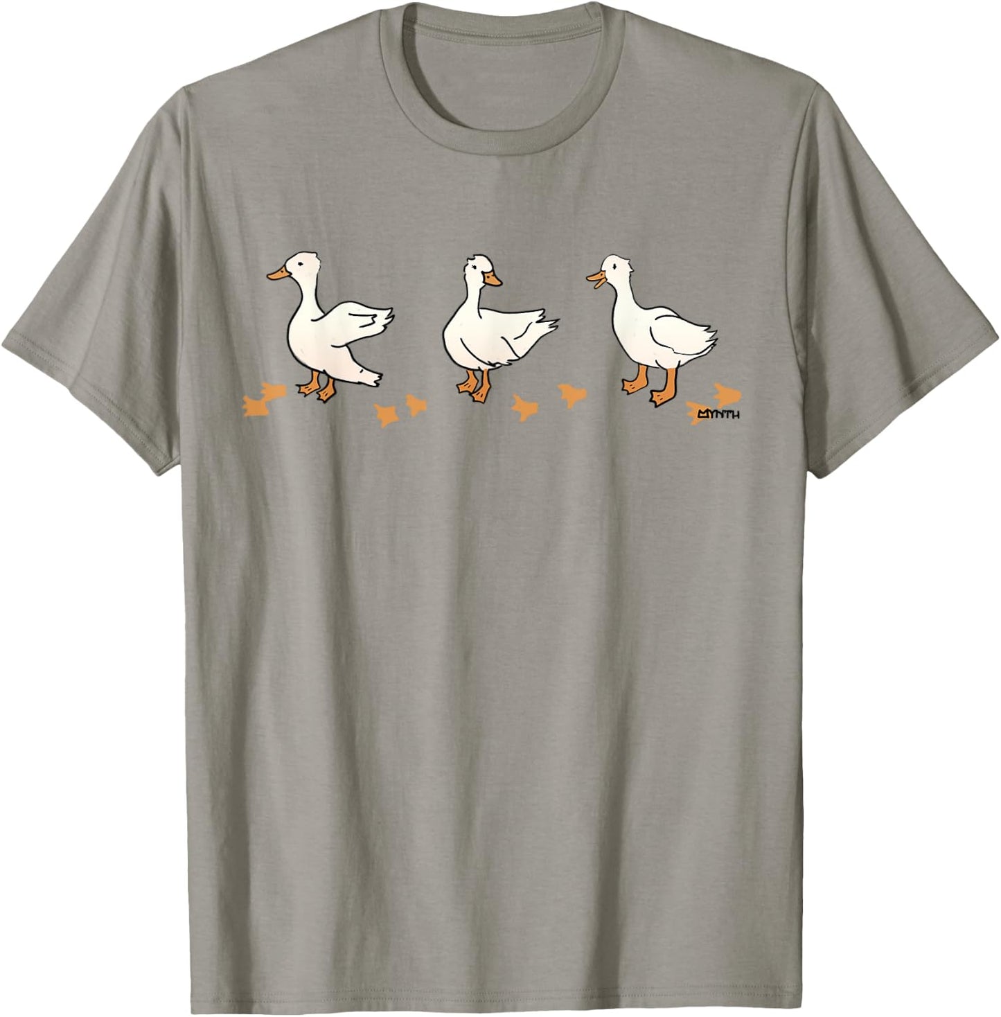 Ducks in a Row Cute Animal T-Shirt - T-Shirt | Sand