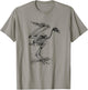 Vintage Eagle Skeleton - Scientific Diagram Bird Skull T-Shirt - T-Shirt | Sand