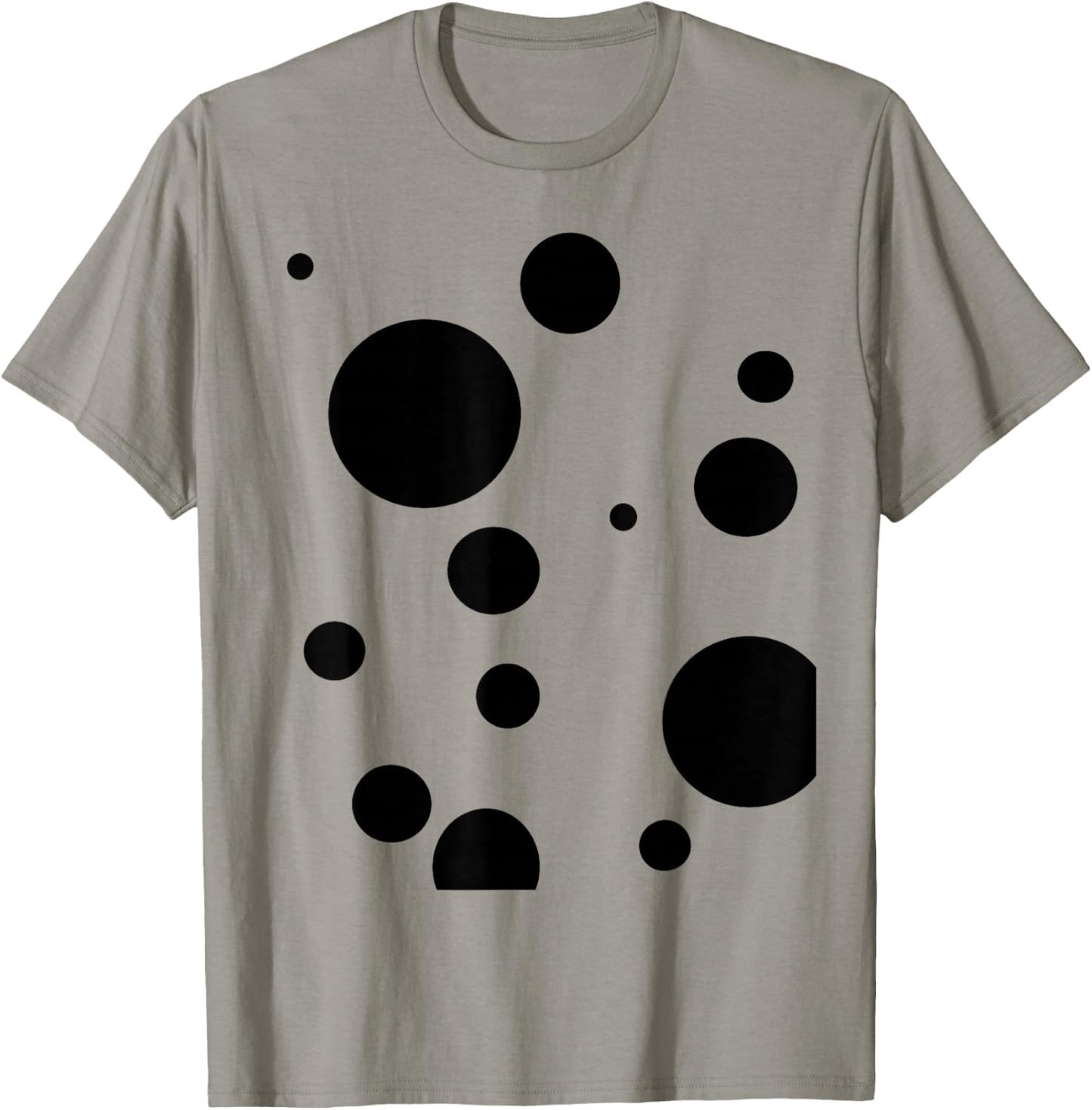 Polka dot Dalmatian Black White Abstract Fun T-Shirt - T-Shirt | Sand