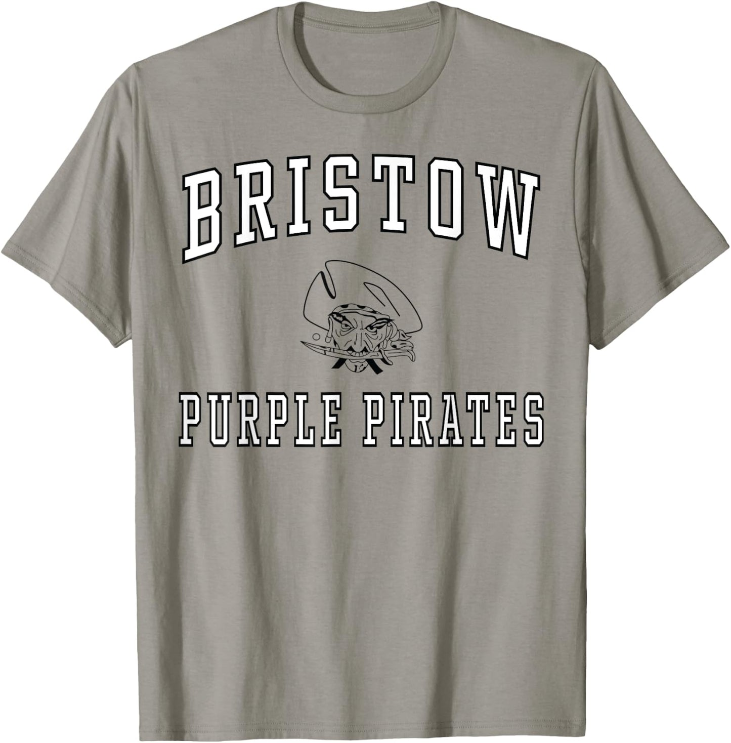 Bristow High School Purple Pirates C1 T-Shirt - T-Shirt | Sand
