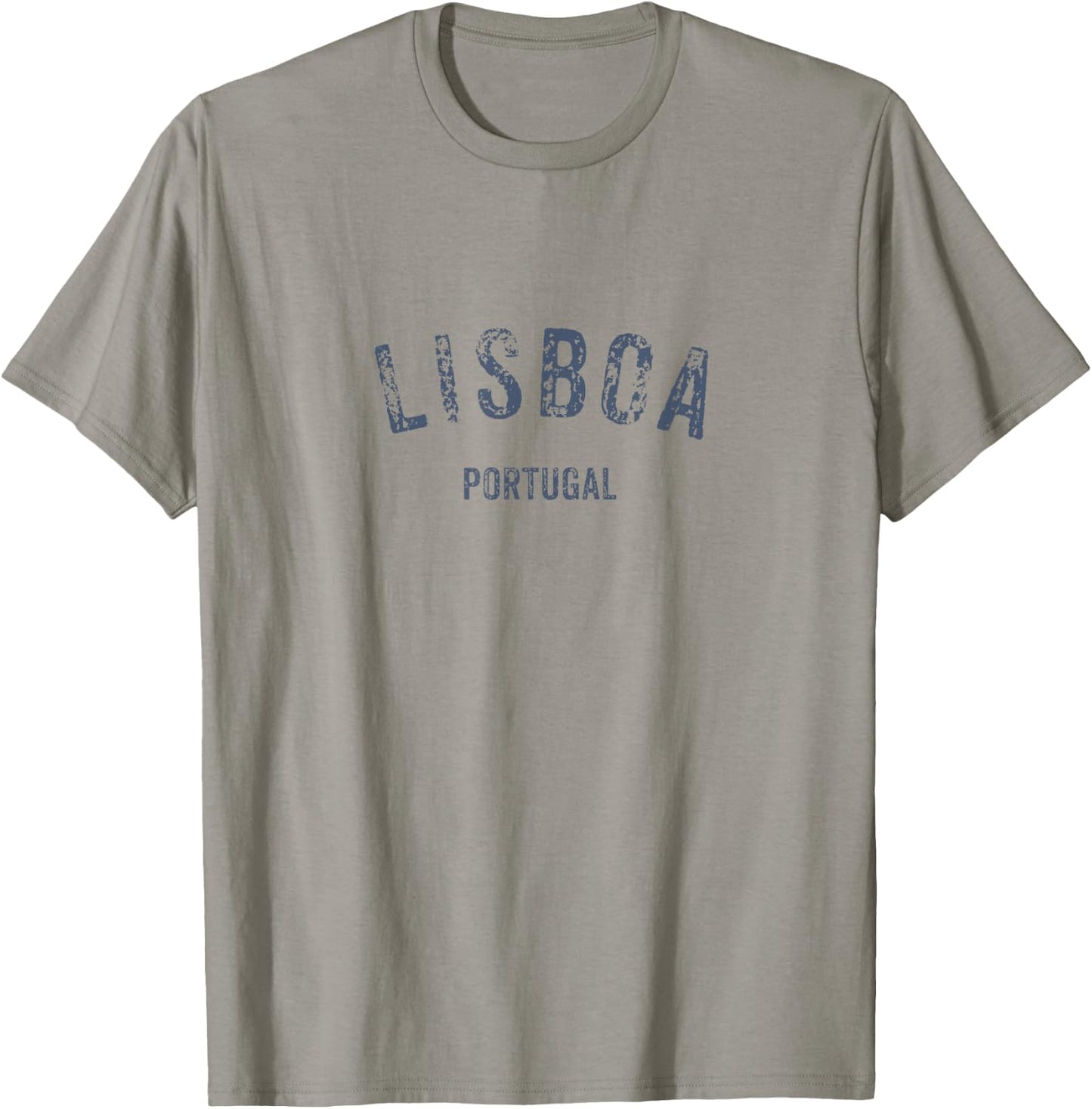 Lisboa Portugal Vintage Distressed Lisbon Travel Souvenir T-Shirt - T-Shirt | Sand