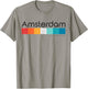 Vintage Amsterdam Netherlands Retro Design T-Shirt - T-Shirt | Sand