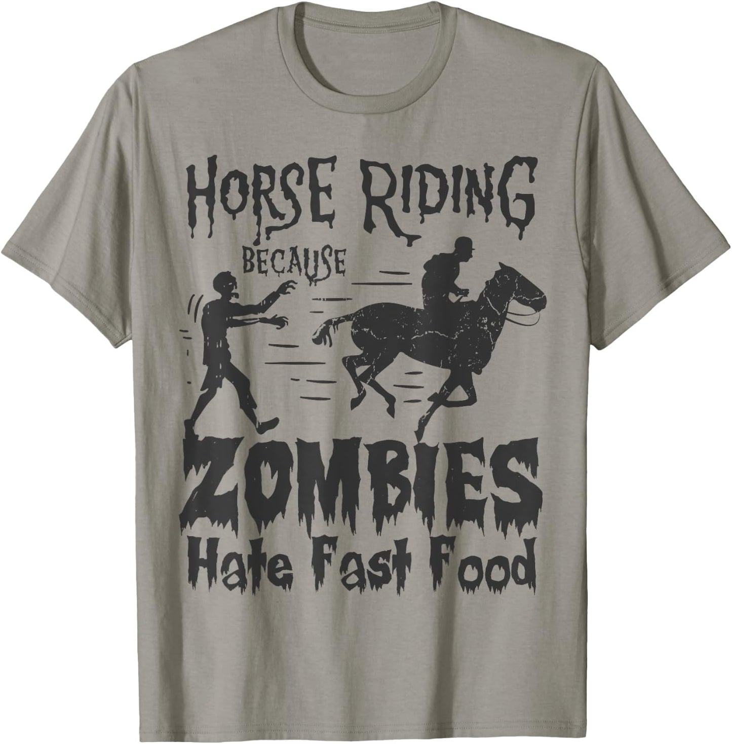 Horse Riding Funny Halloween Equestrian T-Shirt - T-Shirt | Sand